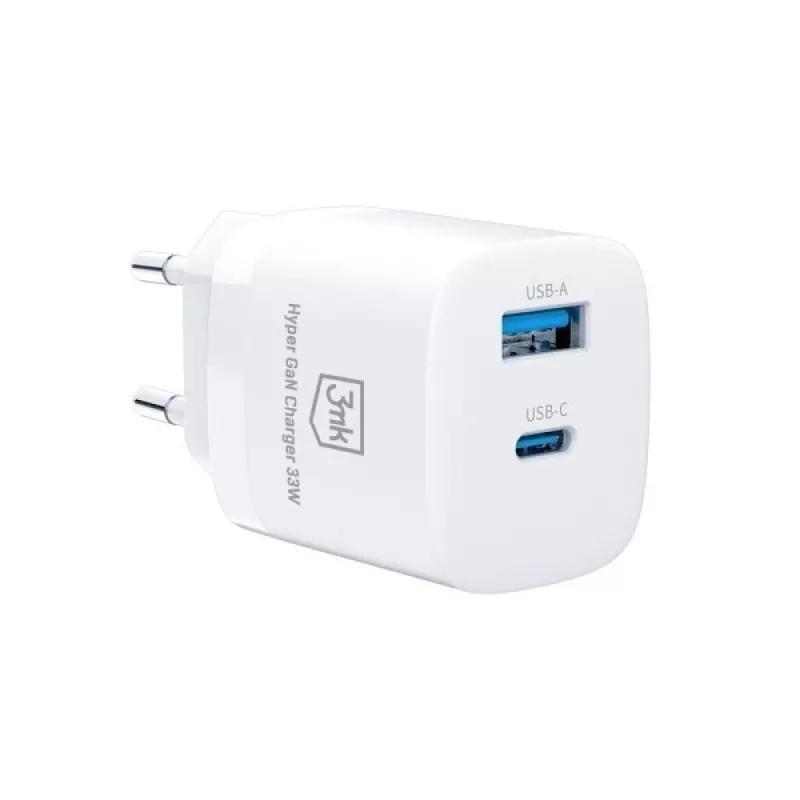 Įkroviklis 33W GaN PD 1xUSB-A+1xUSB-A