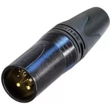 Neutrik NC10MXX-14-B XLR kištukas juodas (NC10MXX-14-B)