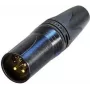 Neutrik NC10MXX-14-B XLR kištukas juodas (NC10MXX-14-B)