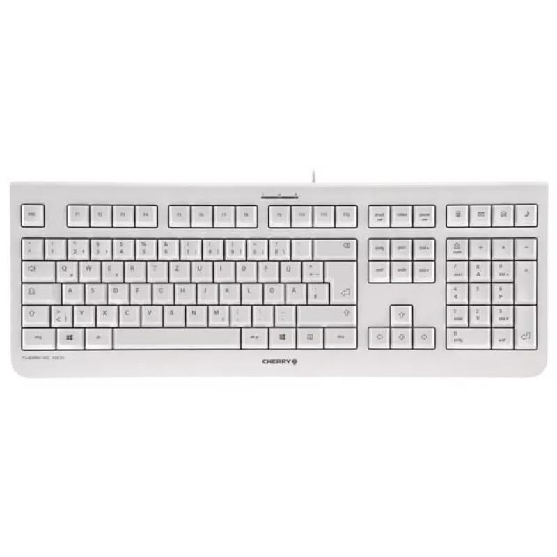 CHERRY KC 1000 klaviatūra namams USB, šveicariškas išdėstymas, pilka