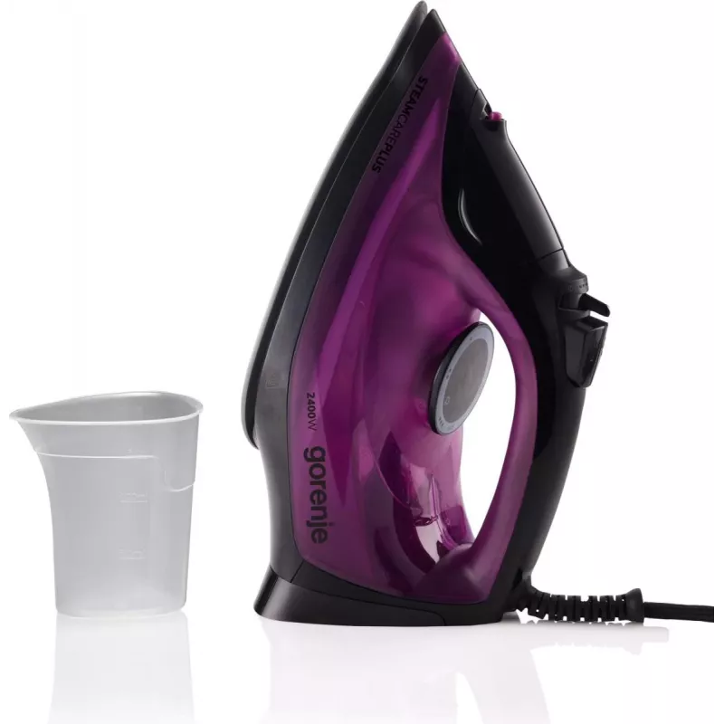 Gorenje SIK2400BKV lygintuvas, 2400 W, vandens talpa 450 ml, nuolatinis garas 40 g/min, automatinis išsijungimas, violetinė/juoda