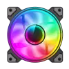 Gamemax DUAL RING INFINITY korpuso ventiliatorius, juodas