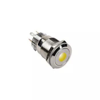 DimasTech PD210 vandalams atsparus mygtukas 19 mm Silverline Dot RGB