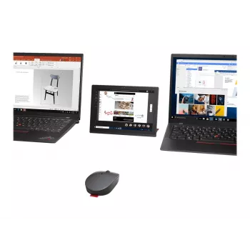 Lenovo Go belaidė daugiafunkcinė pelė, ambidekstrinė, RF belaidis + Bluetooth, optinė, 2400 DPI