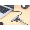 Manhattan USB-A 4 prievadų šakotuvas, 1x USB 3.2 Gen1, 3x USB 2.0, aliuminis