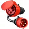 GO-E Adapteris Gemini flex 22 kW CEE raudonas trifazis 32A > CEE raudonas 16A juodas 30 cm