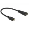 HDMI kabelis DeLOCK 0,23m mini-HDMI / HDMI