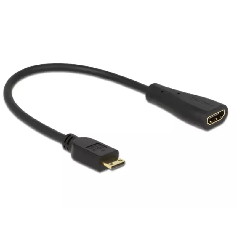 HDMI kabelis DeLOCK 0,23m mini-HDMI / HDMI