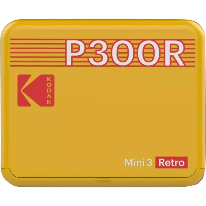 Kodak Mini 3 Square Retro spausdintuvas geltonas
