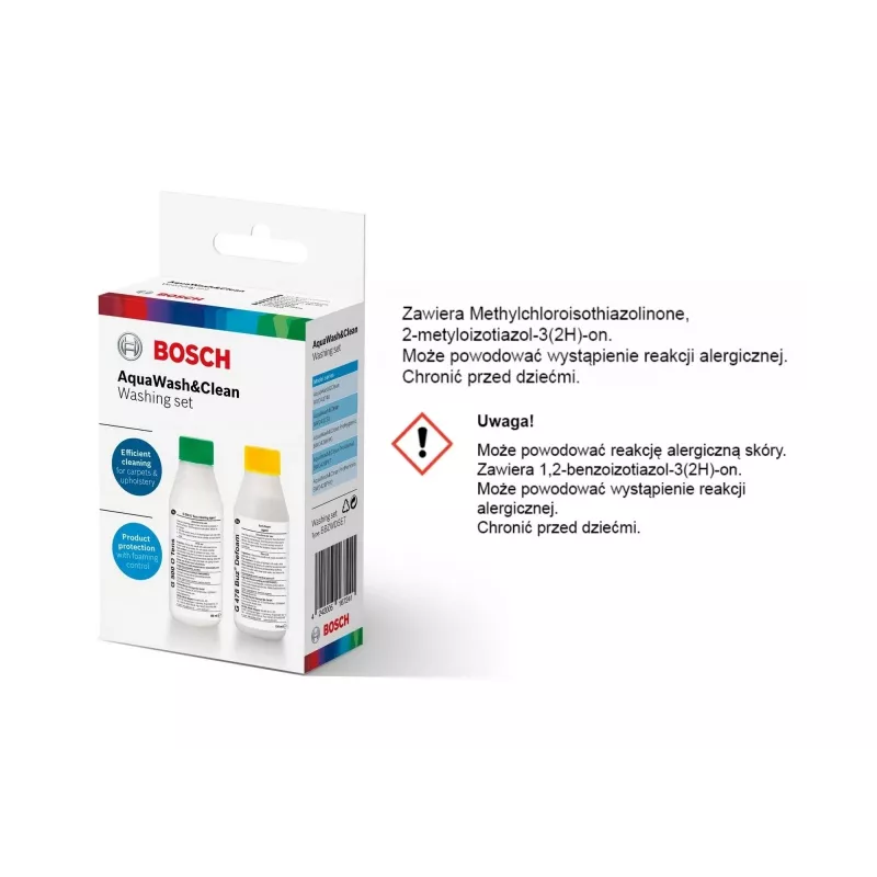 Šlapio ir sauso valymo dulkių siurblys Bosch BWD 41740 AquaWash&Clean — 1700 W, 5 L talpa, EPA filtras, teleskopinis vamzdis, 9 m spindulys, violetinis