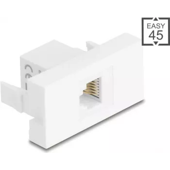 DELOCK RJ12 lizdo modulis 6P6C UTP baltas 90898