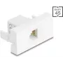 DELOCK RJ12 lizdo modulis 6P6C UTP baltas 90898