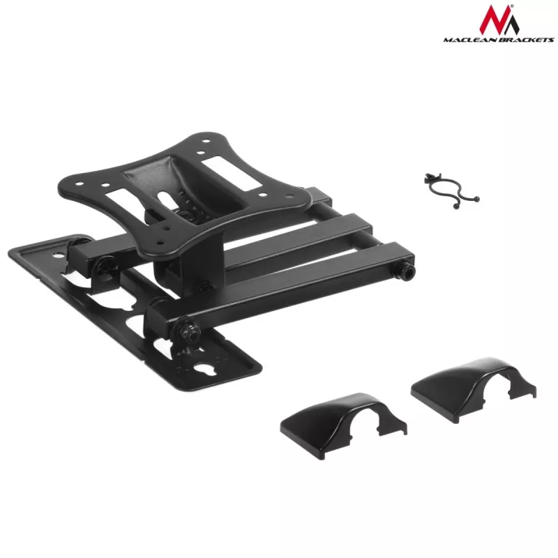 Sieninis TV/monitoriaus laikiklis MACLEAN MC-719, iki 68,6 cm (27 colių), 15 kg, VESA 100x100, juodas