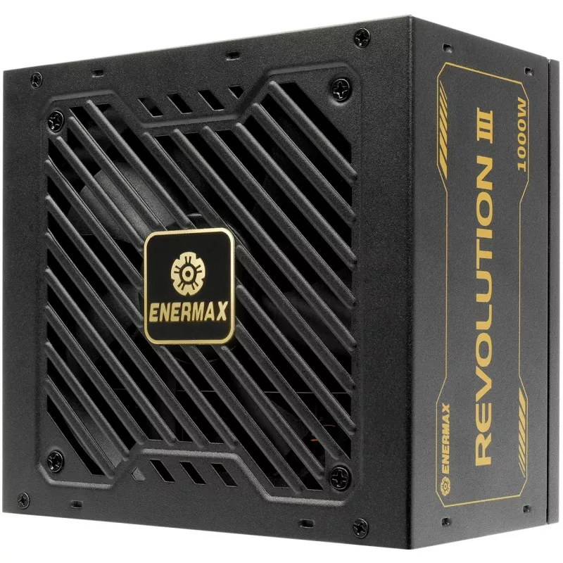 Maitinimo blokas ENERMAX ERV1000G-AHG-MAC, 1000 W, 20+4 pin ATX, visiškai modulinis, 80 PLUS Gold, juodas
