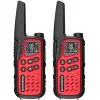 Nešiojama racija Baofeng BF-T25E — 16 kanalų, 0,5 W, Li-Ion 1400 mAh, 2 vnt. komplektas (raudona)