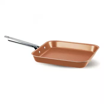 Grill keptuvė ant viryklės Pensofal Cuprum 28 cm su nerūdijančio plieno rankena