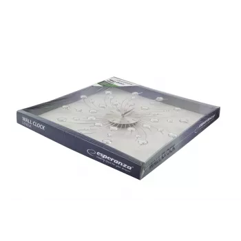 Mechaninis sieninis laikrodis ESPERANZA EHC004, metalinis rėmelis, Ø50 cm, 2,5 cm storis, baterija AA 1,5V (1)