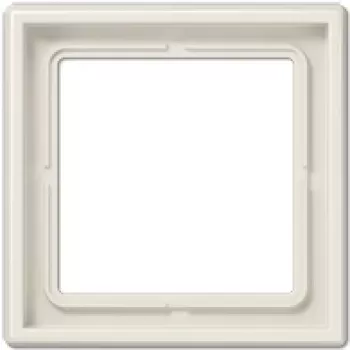 Jungo jungiklio dangtelis JUNG LS 981 W Dramblio kaulo spalvos — besraigtis duroplasto rėmelis, 81×81 mm
