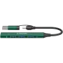 CANYON DS-02 USB-A/C 4v1 šakotuvas, žalias