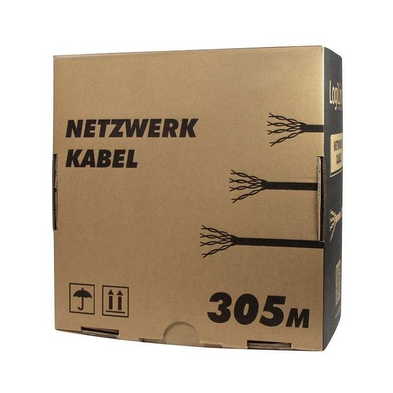 Tinklo kabelis LogiLink CPV0015 RJ45 Cat5e 305 m smėlio spalvos