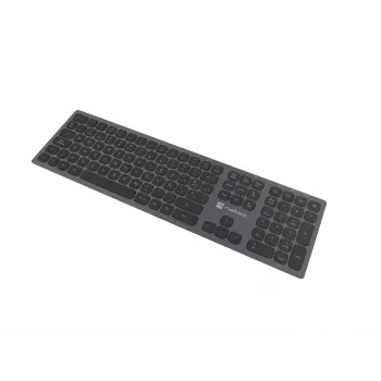 NATEC NKL-1830 belaidė klaviatūra RF / Bluetooth, ispaniškas QWERTY išdėstymas, juoda-pilka