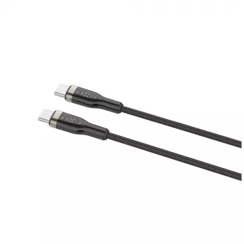 Fiksuotas pintas USB-C laidas, 100W, FIXDB-CC12-BK, juodas