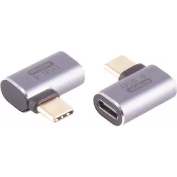 USB-C adapteris ShiverPeaks 14-05035, USB 4.0, 90° stačiu kampu