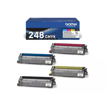 Brother TN-248VAL originalus kasečių rinkinys 4 vnt. juoda, žydra, rausvai raudona, geltona