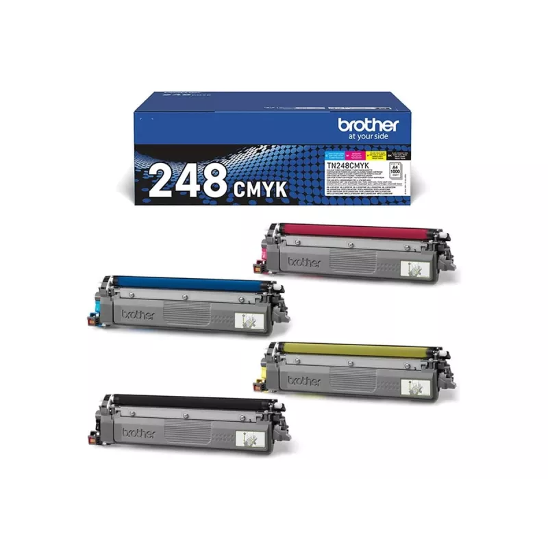 Brother TN-248VAL originalus kasečių rinkinys 4 vnt. juoda, žydra, rausvai raudona, geltona