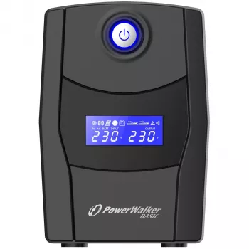 PowerWalker VI 800 STL Line-Interactive 800VA 2xAC išėjimai Bokštas Juodas Nepertraukiamo maitinimo šaltinis (UPS) (10121073)