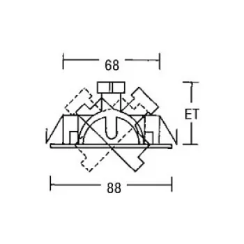 Brumberg 00196307 EB-Spotlight BREENA Apvali balta 13W 12V pasukamas