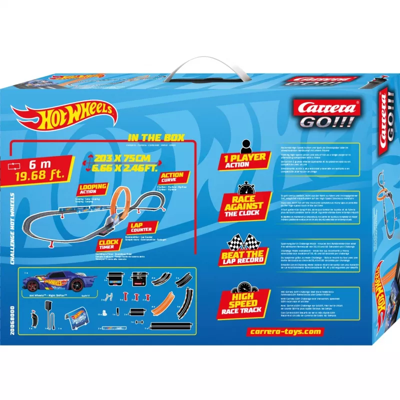 Lenktynių trasos rinkinys CARRERA GO!!! Challenge Hot Wheels 20068000 1:43