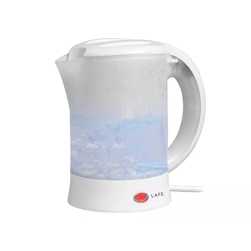 Elektrinis virdulys LAFE LAFCZA45865, nerūdijantis plienas, 0,6 L, 600 W, šviesiai pilkas, užrakinamas dangtelis