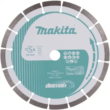 Deimantinis pjovimo diskas Makita D-80117, 230x22,23 mm