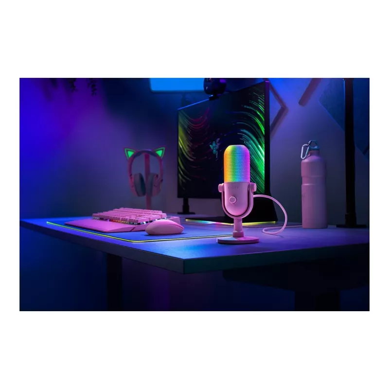 Razer Seiren V3 Chroma Pink PC mikrofonas