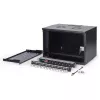 DIGITUS SOHO Pro DN-49203-SET 19" 7U tinklo rinkinys tvirtinamas prie sienos, su priedais, 540 x 400 mm, juodos spalvos