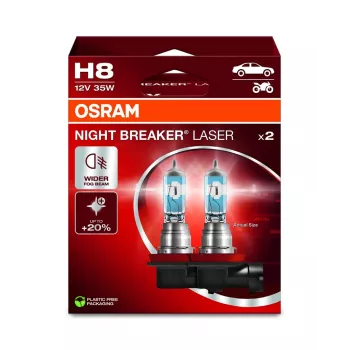 Lemputė priekiniams žibintams Ledvance Night Breaker Laser H8 12V 35W PGJ19-1