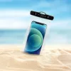 Vandeniui atsparus universalus mobiliojo telefono dėklas FIXED Fixed Float, juodas