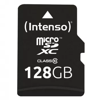 Intenso 128GB MicroSDXC atminties kortelė C10 su adapteriu 3413491