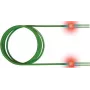 Sacon EasyLan FO LED Patch Cord Premium, Duplex – šviesolaidinis kabelis LC kelių režimų (M) į LC kelių režimų (M) – 1 m – OM3 – 50/125 µm – akvamarinas, RAL 6027