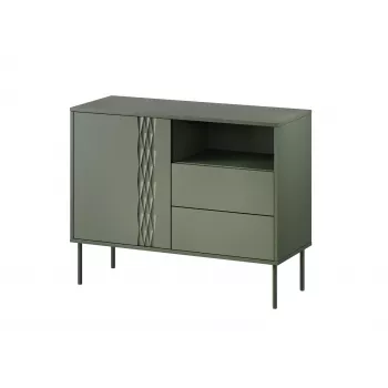 1D2S TRESSE komoda 100x40x75 matinis žalias