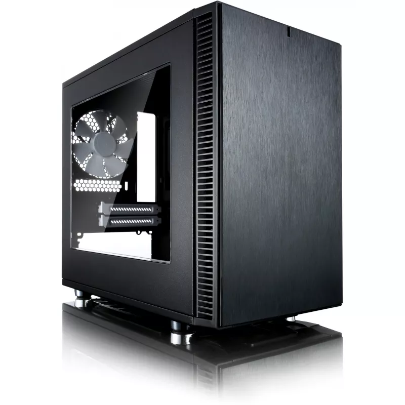 Fractal Design Define Nano S - Langas - Bokštas - ITX - be maitinimo šaltinio (ATX) - Juoda - USB/Garsas (FD-CA-DEF-NANO-S-BKW)