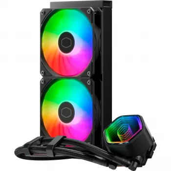 Cooler Master MasterLiquid 240 Core II procesoriaus skysčio aušinimo komplektas 4,72 (12 cm) juodas