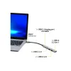 USB šakotuvas Port Designs 900163 Type-C 5000 Mbit/s sidabrinis