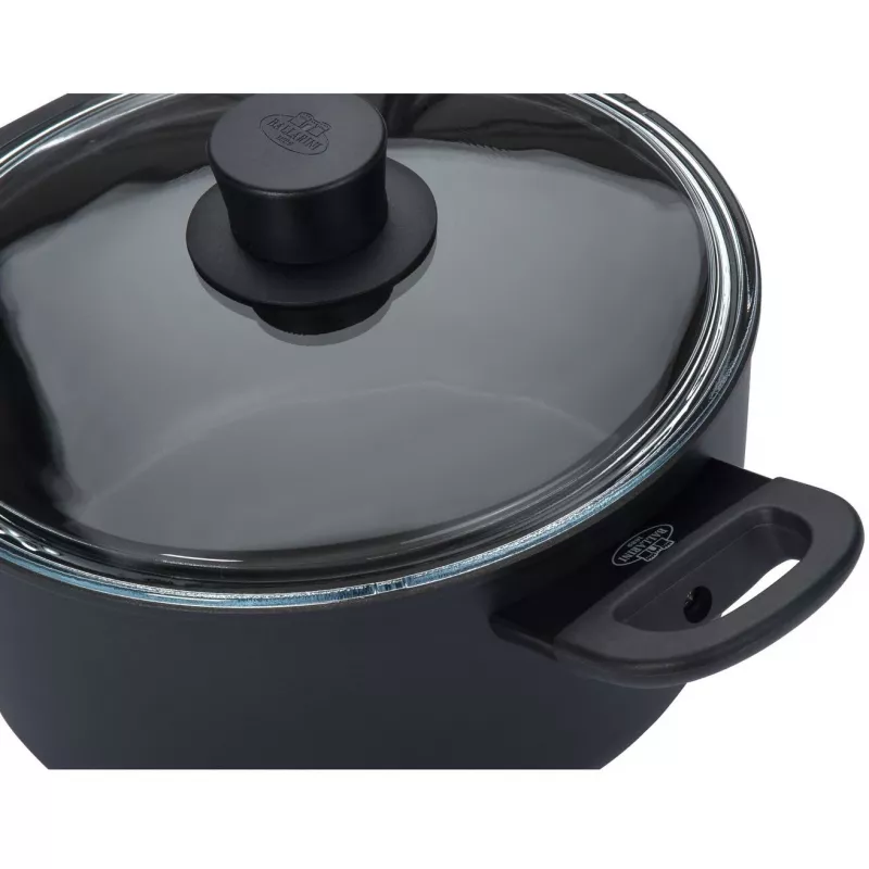 Puodas BALLARINI 75002-921-0 apvalus juodas aliuminis 24 cm