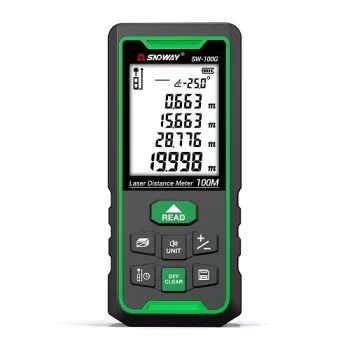Sndway SW-100G lazerinis atstumo matuoklis 100 m, žalias spindulys