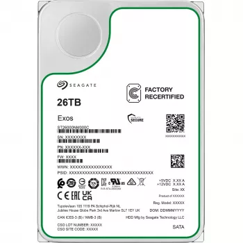 3,5 colio SEAGATE Exos 26TB SATA Enterprise HDD recertified