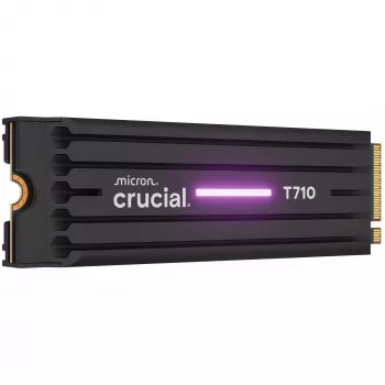 SSD CRUCIAL T710 4 TB M.2 PCIe 5.0 NVMe — 4000 GB, Skaitymas 14500 MB/s, Rašymas 13800 MB/s