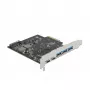 PCI Express x4 kortelė DeLOCK 89064 su 5 USB 3.2 prievadais