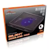 Aušinimo padėklas MEDIA-TECH MT2660 – USB nešiojamojo kompiuterio aušintuvas, 1 ventiliatorius 13,5 cm, 20 CFM, 1000 RPM, 330×250×40 mm, 327 g, foninis apšvietimas